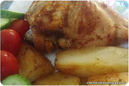 Курица с картошкой в пакете – быстрый обед для всей семьи