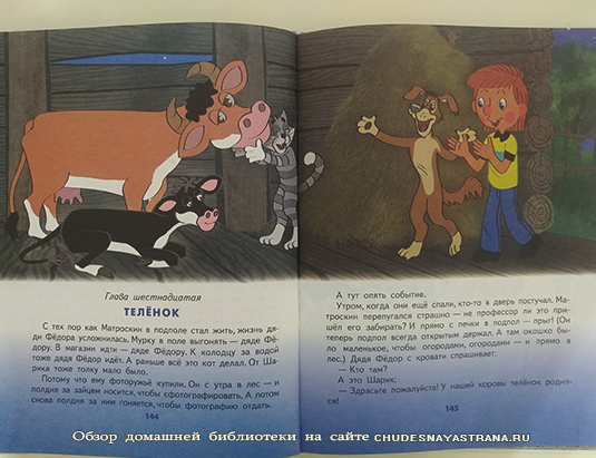 Обзор книги: Дядя Федор, пес и кот, Теленок