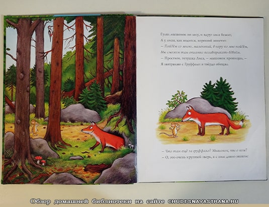 Обзор книги: Груффало, мышонок встретил лису