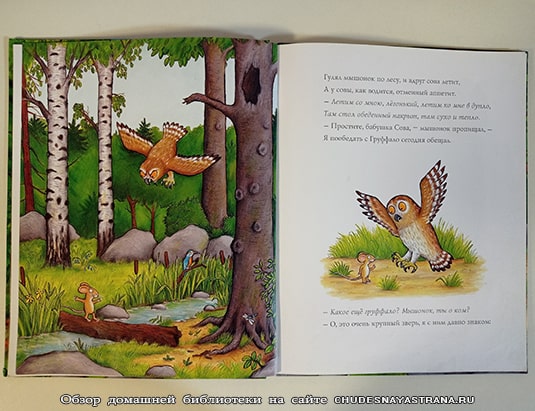Обзор книги: Груффало, мышонок встретил сову