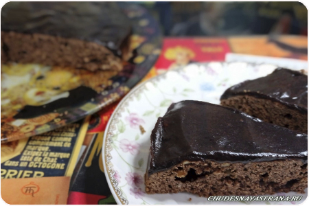 Дипломатка – шоколадный пирог с кремом