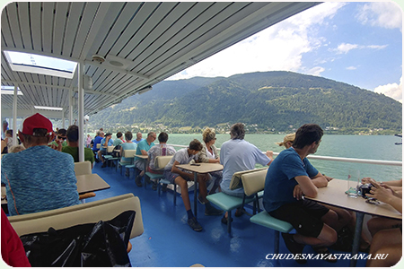 Ossiacher See-прогулка на кораблике, открытая палуба