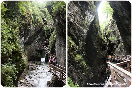 Одно из самых красивых ущелий Австрии Sigmund-Thun Klamm